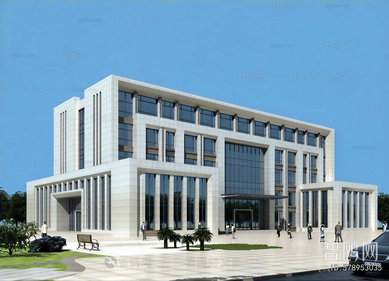 New Classical Style Appearance Of Commercial Building