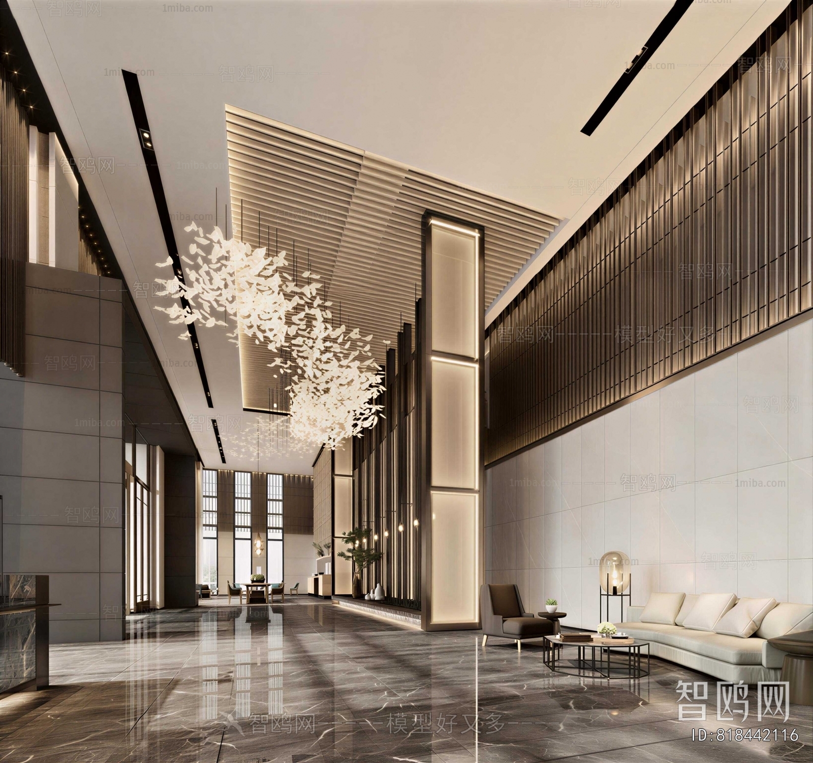 New Chinese Style Lobby Hall