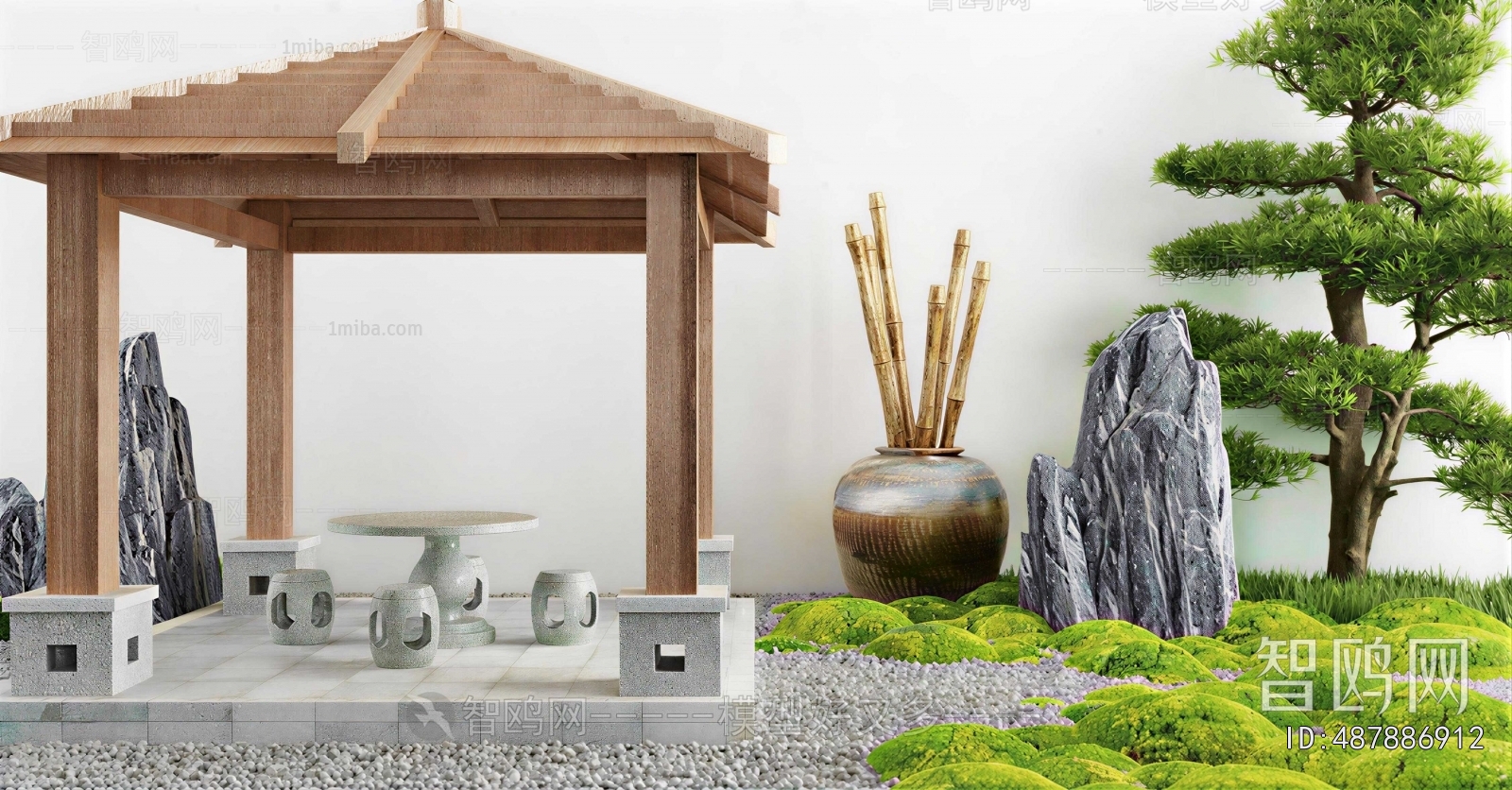 Japanese Style Courtyard/landscape