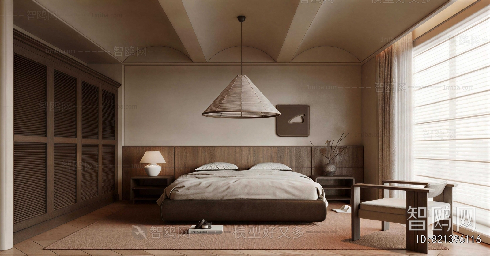 Wabi-sabi Style Bedroom