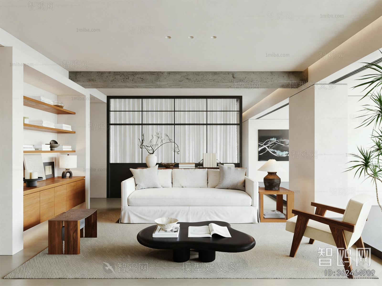New Chinese Style A Living Room