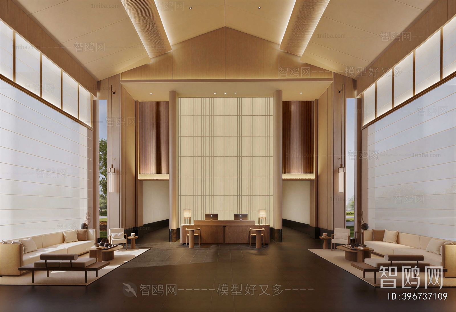New Chinese Style Lobby Hall