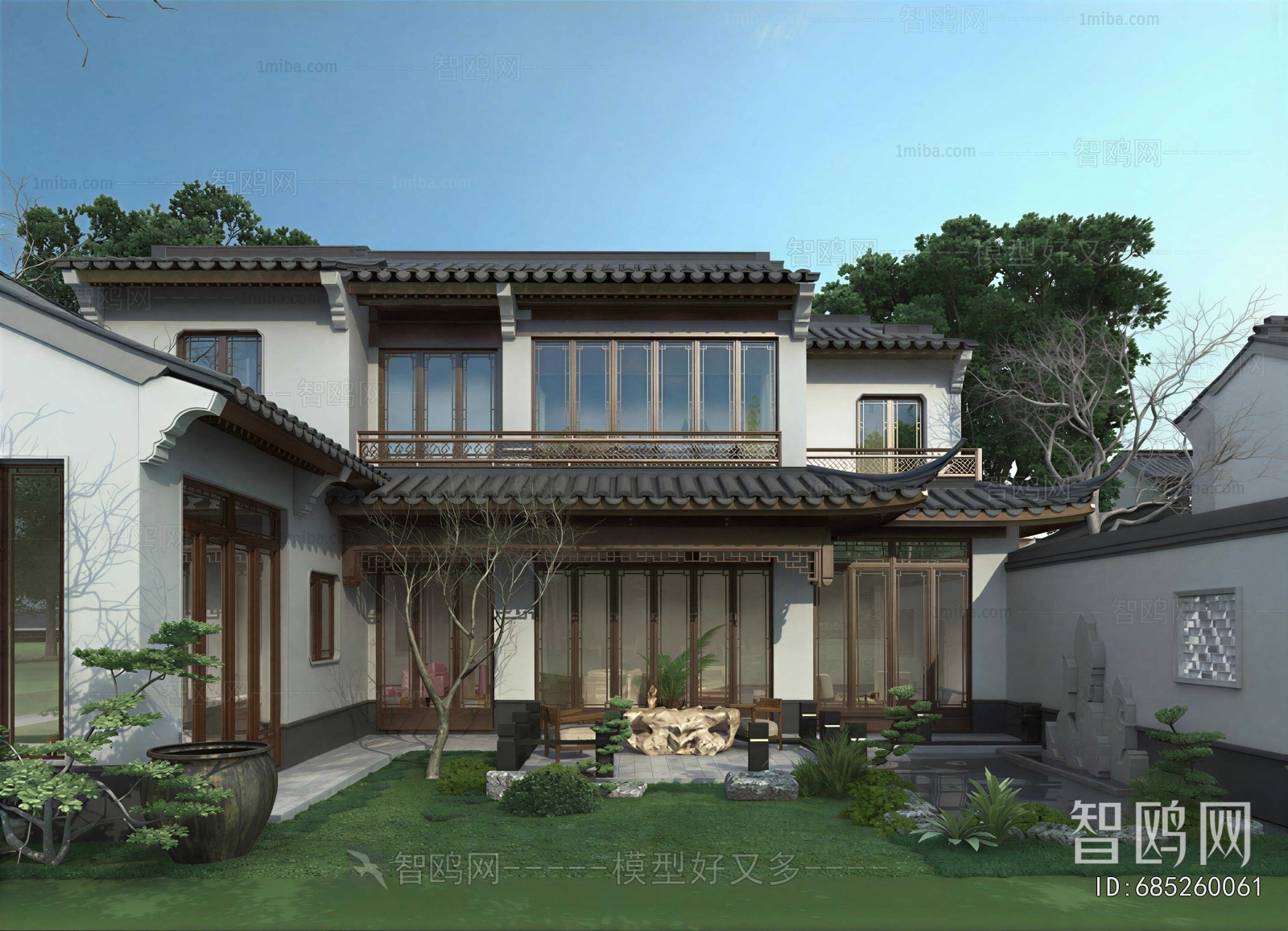 New Chinese Style Courtyard/landscape
