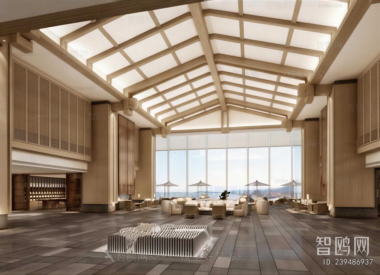 New Chinese Style Lobby Hall