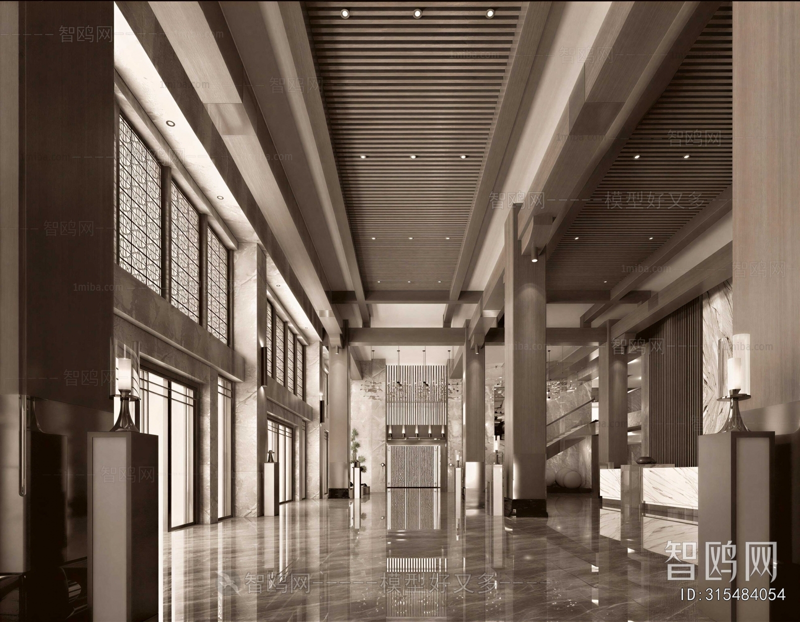 New Chinese Style Lobby Hall