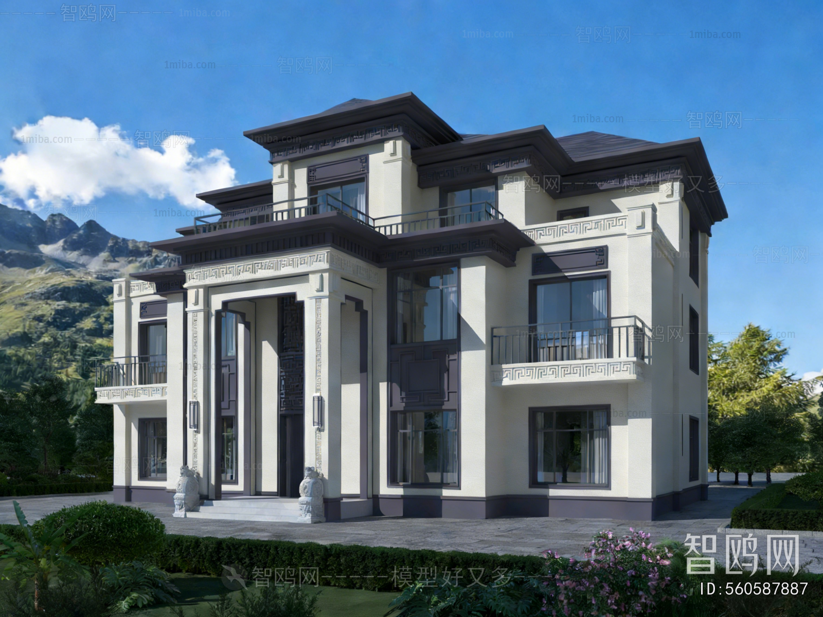 New Chinese Style Detached Villa