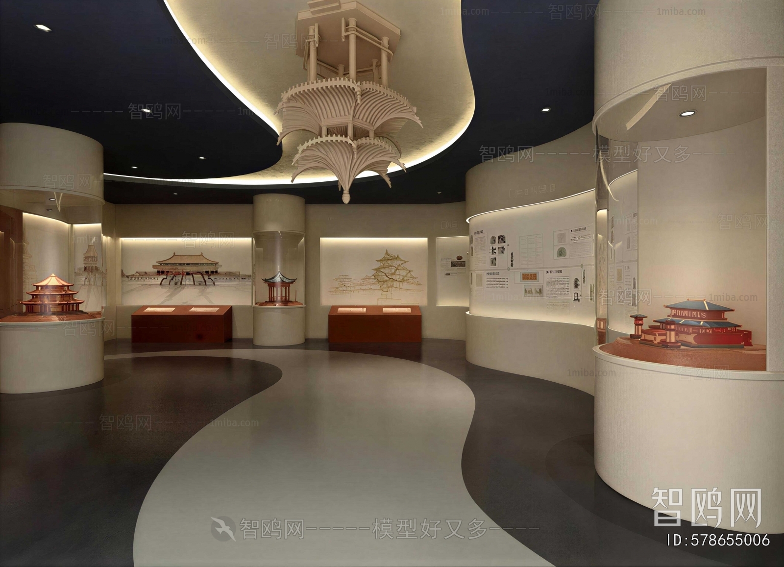 New Chinese Style Exhibition Hall