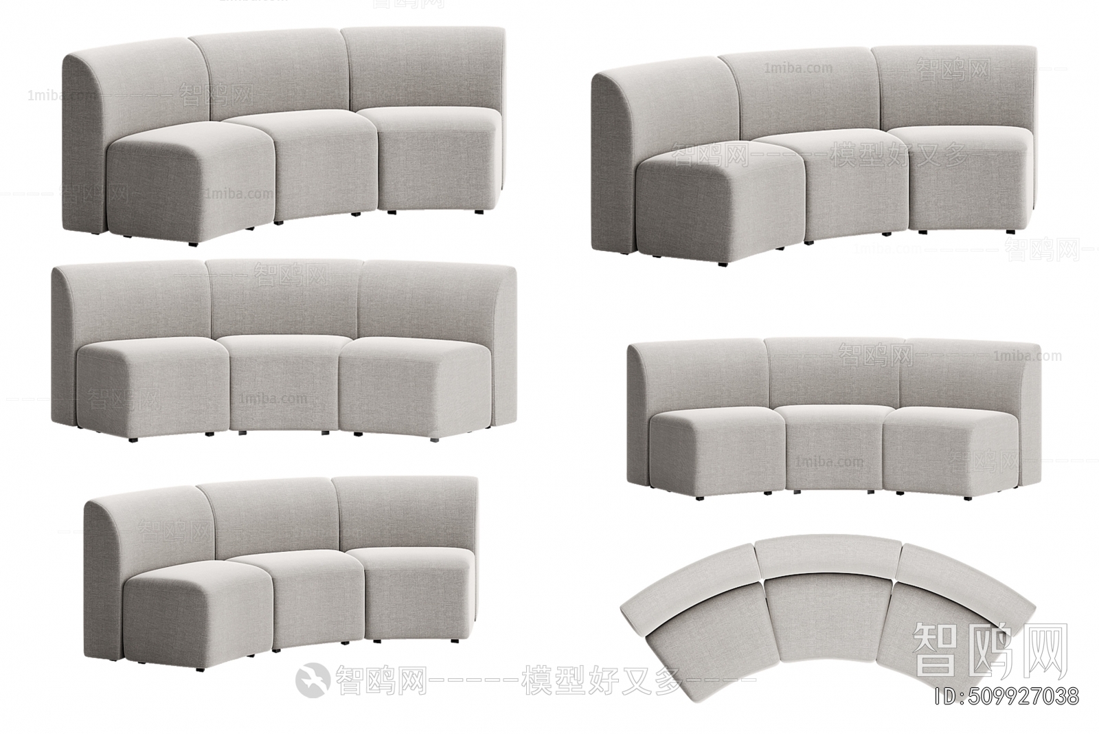 Modern Curved Sofa
