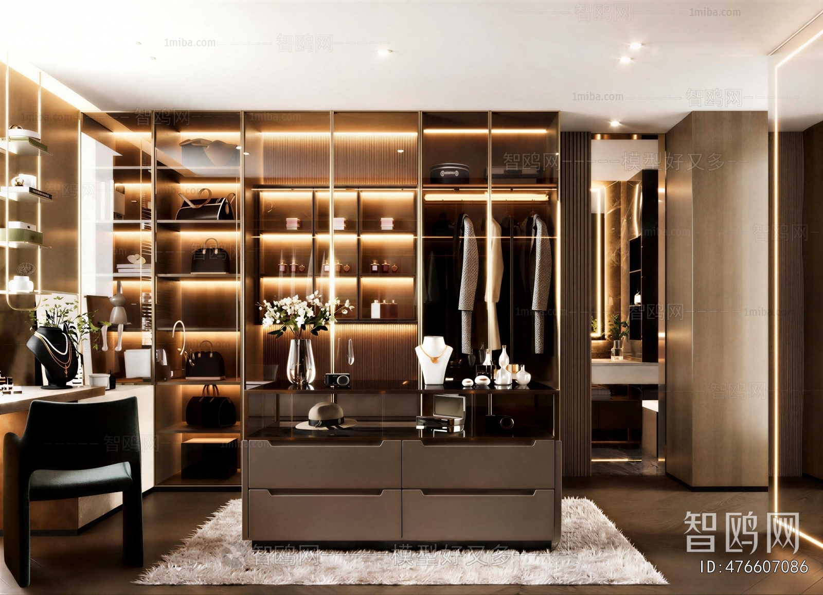 Modern Clothes Storage Area