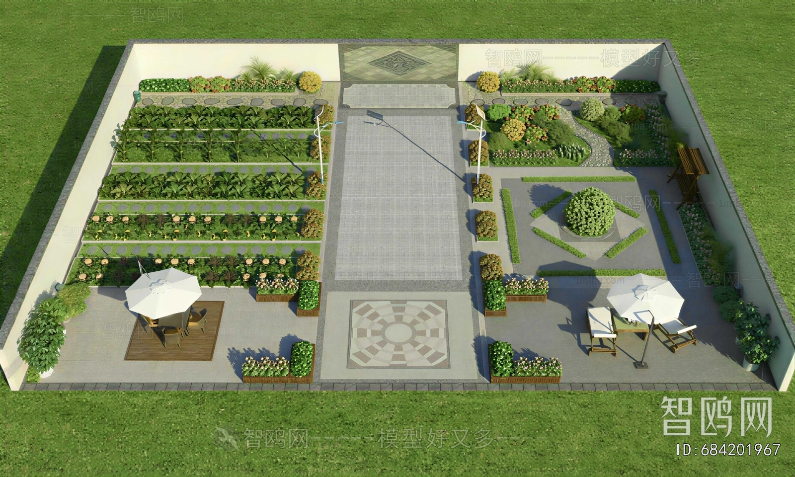 New Chinese Style Courtyard/landscape