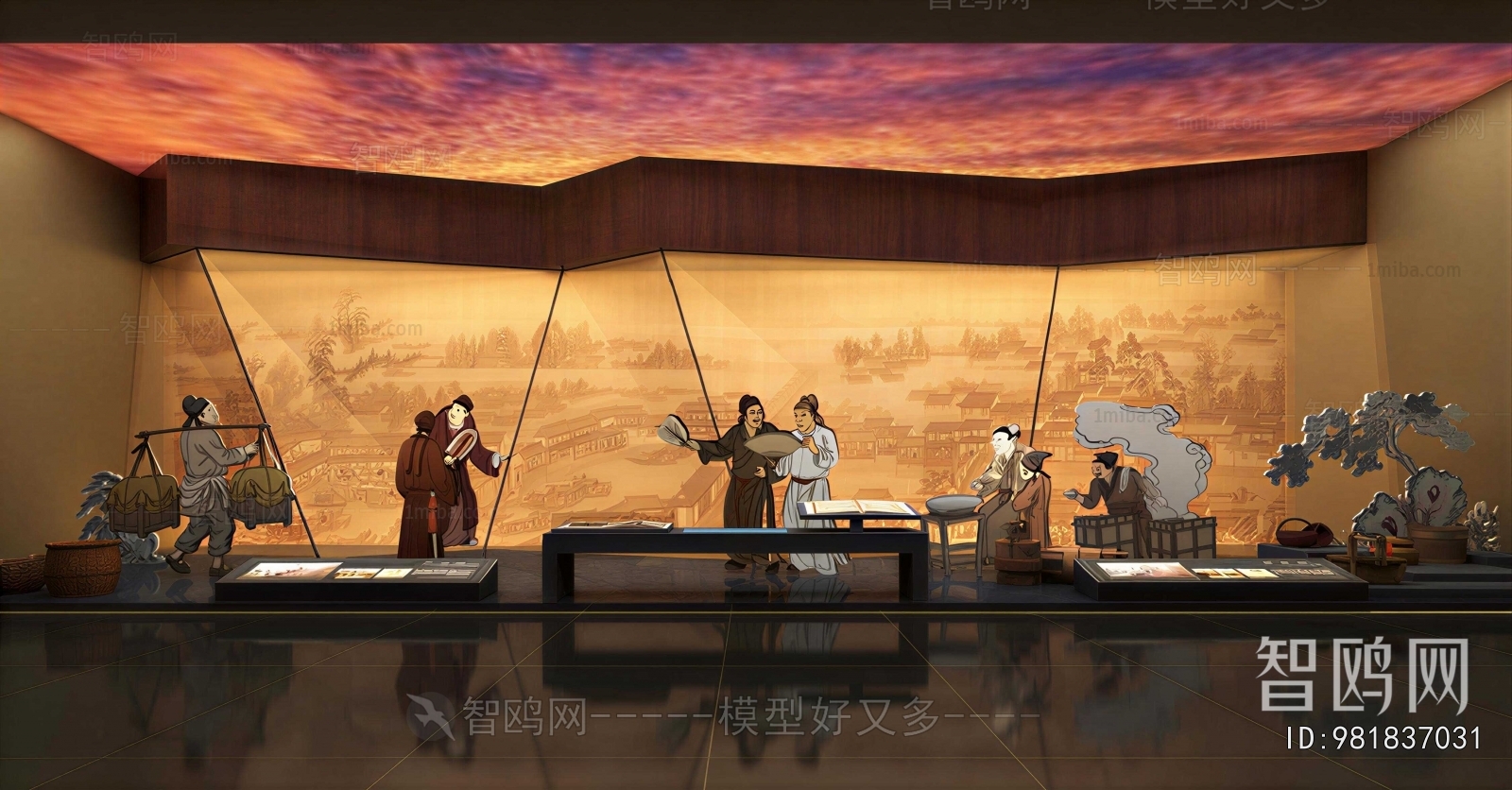 New Chinese Style Exhibition Hall