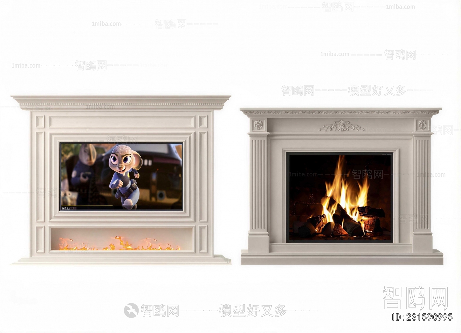 European Style Fireplace