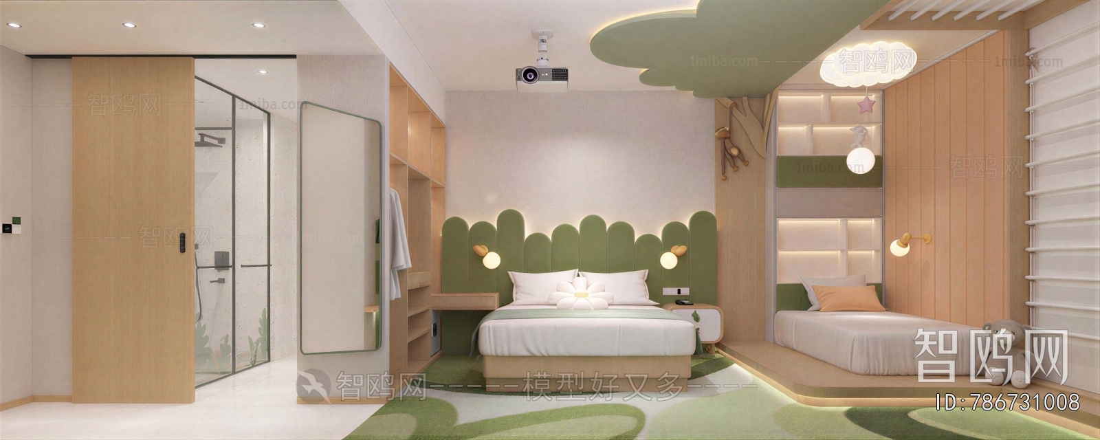 Modern Boy's Room And Son's Room