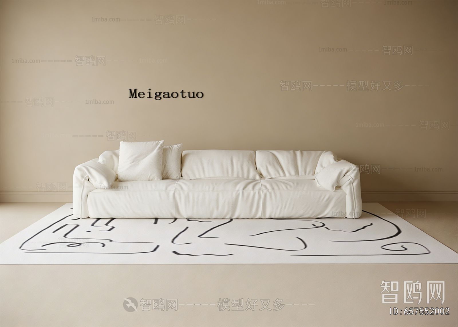 Modern Three-seat Sofa