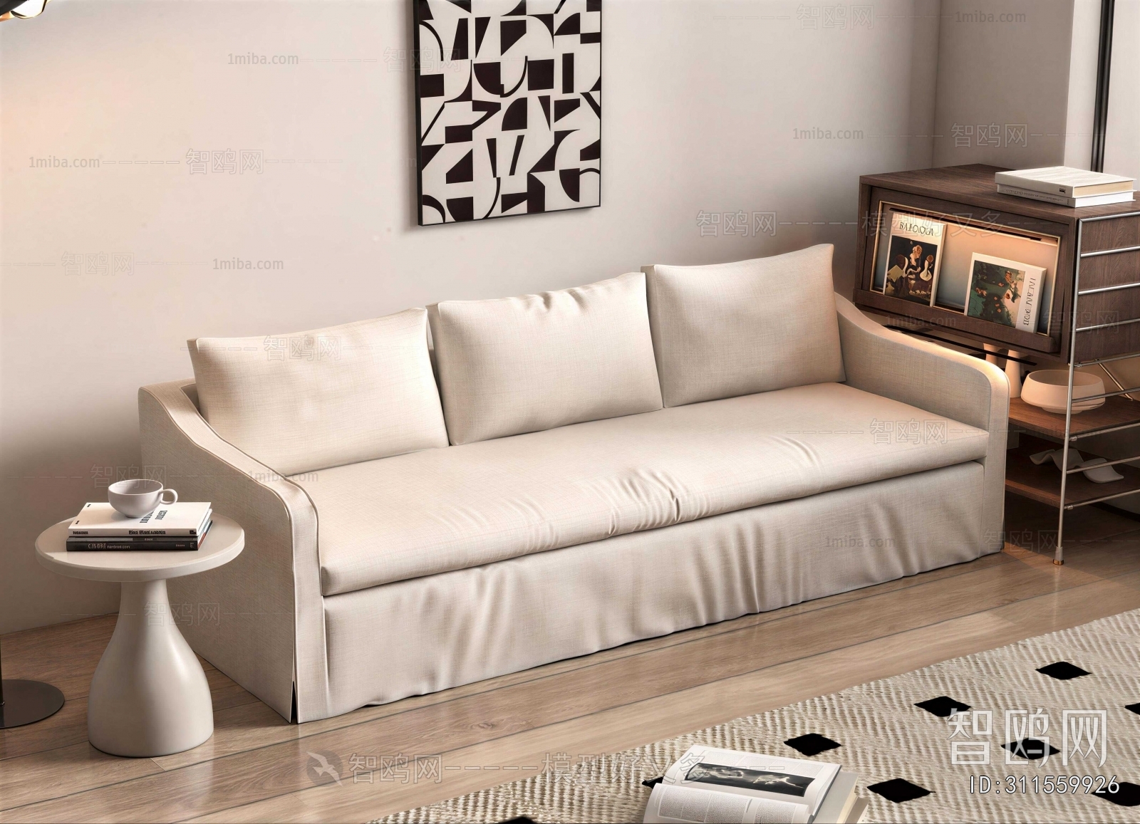 Modern Three-seat Sofa