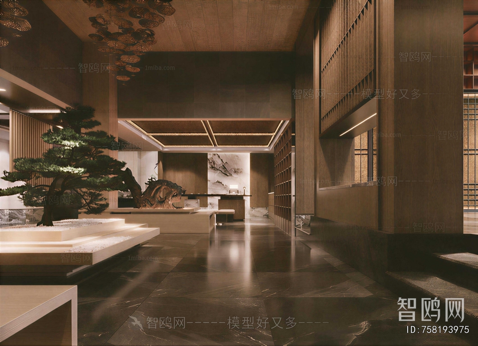 New Chinese Style Lobby Hall