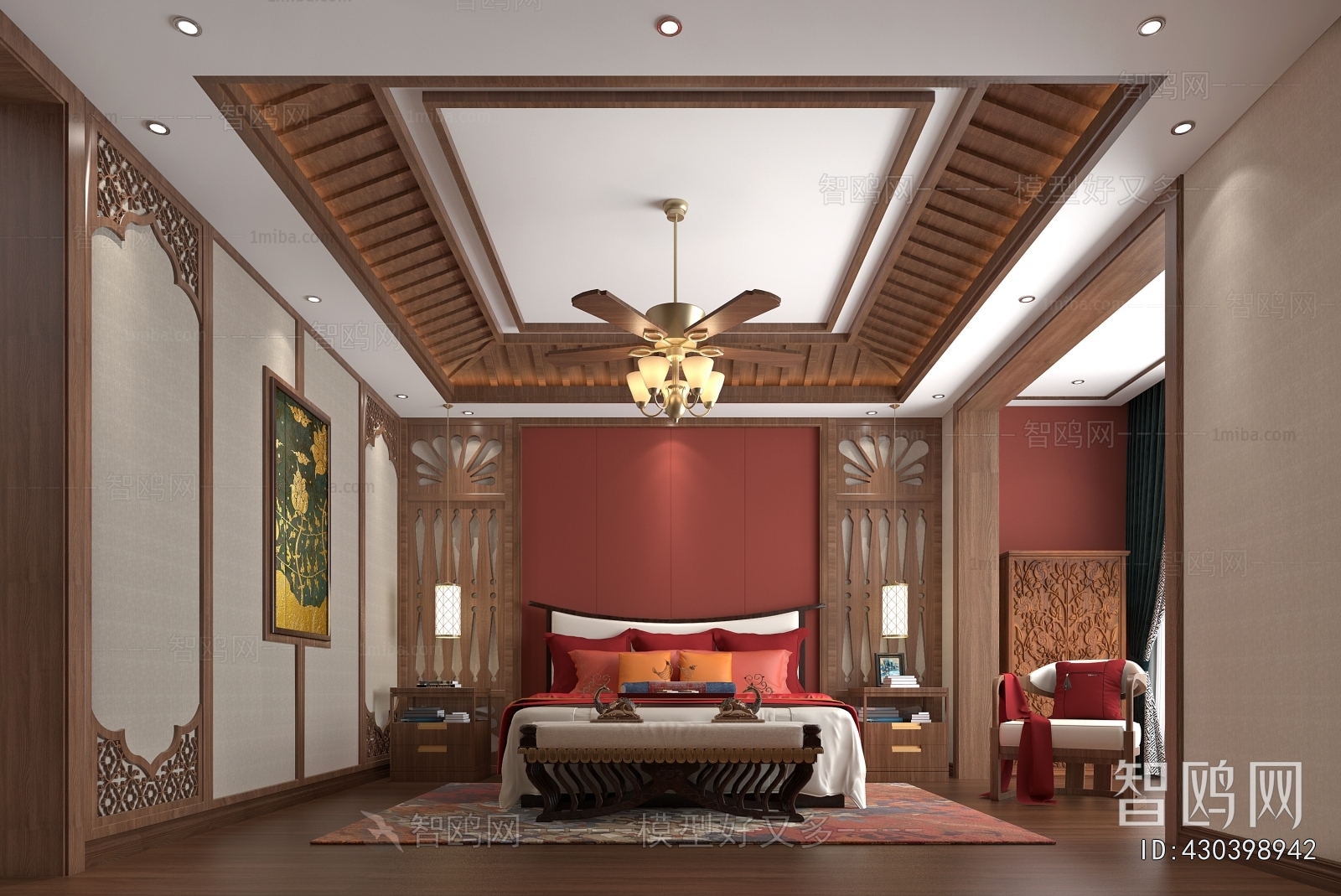 Southeast Asian Style Bedroom