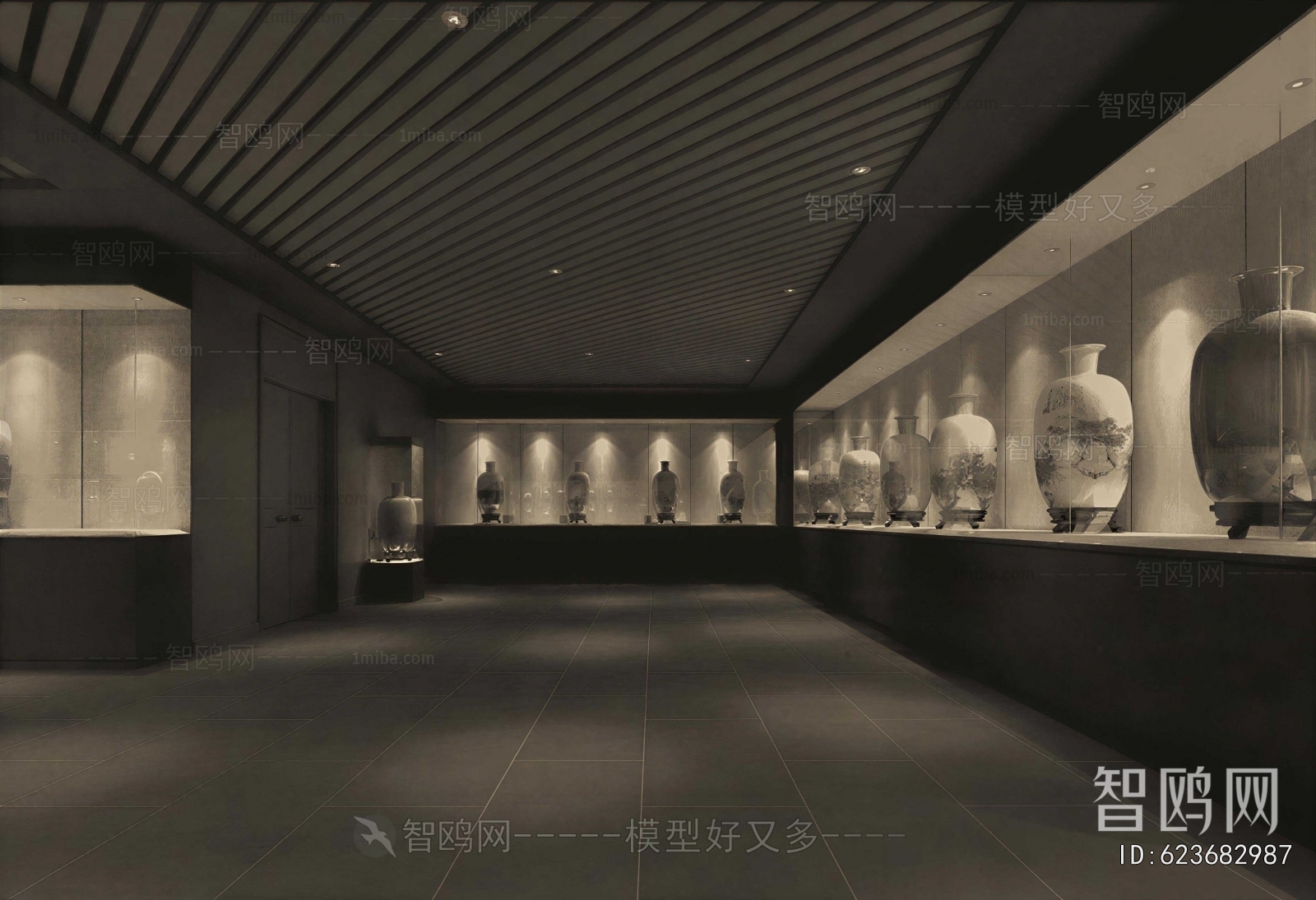 New Chinese Style Exhibition Hall