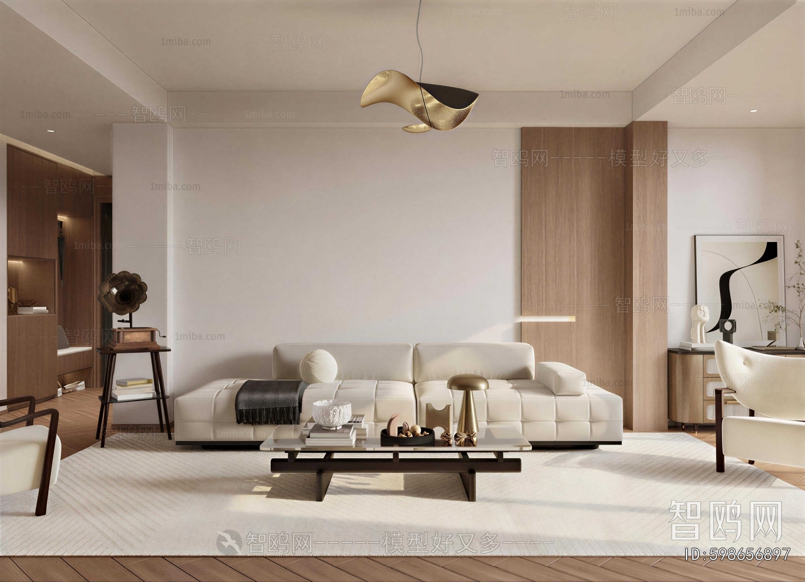 Wabi-sabi Style A Living Room