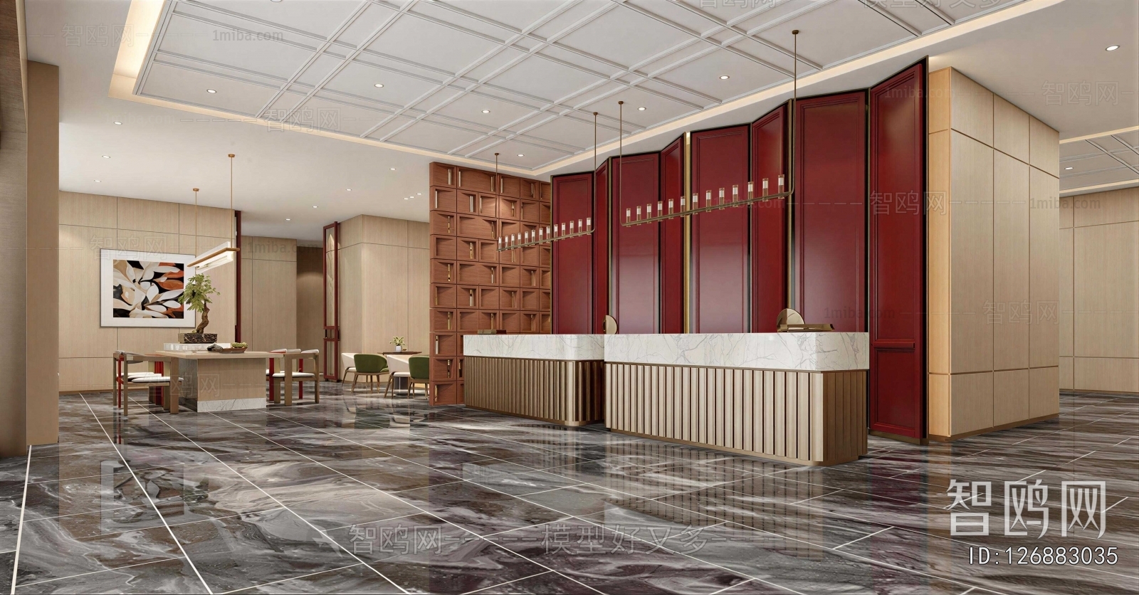 New Chinese Style Lobby Hall