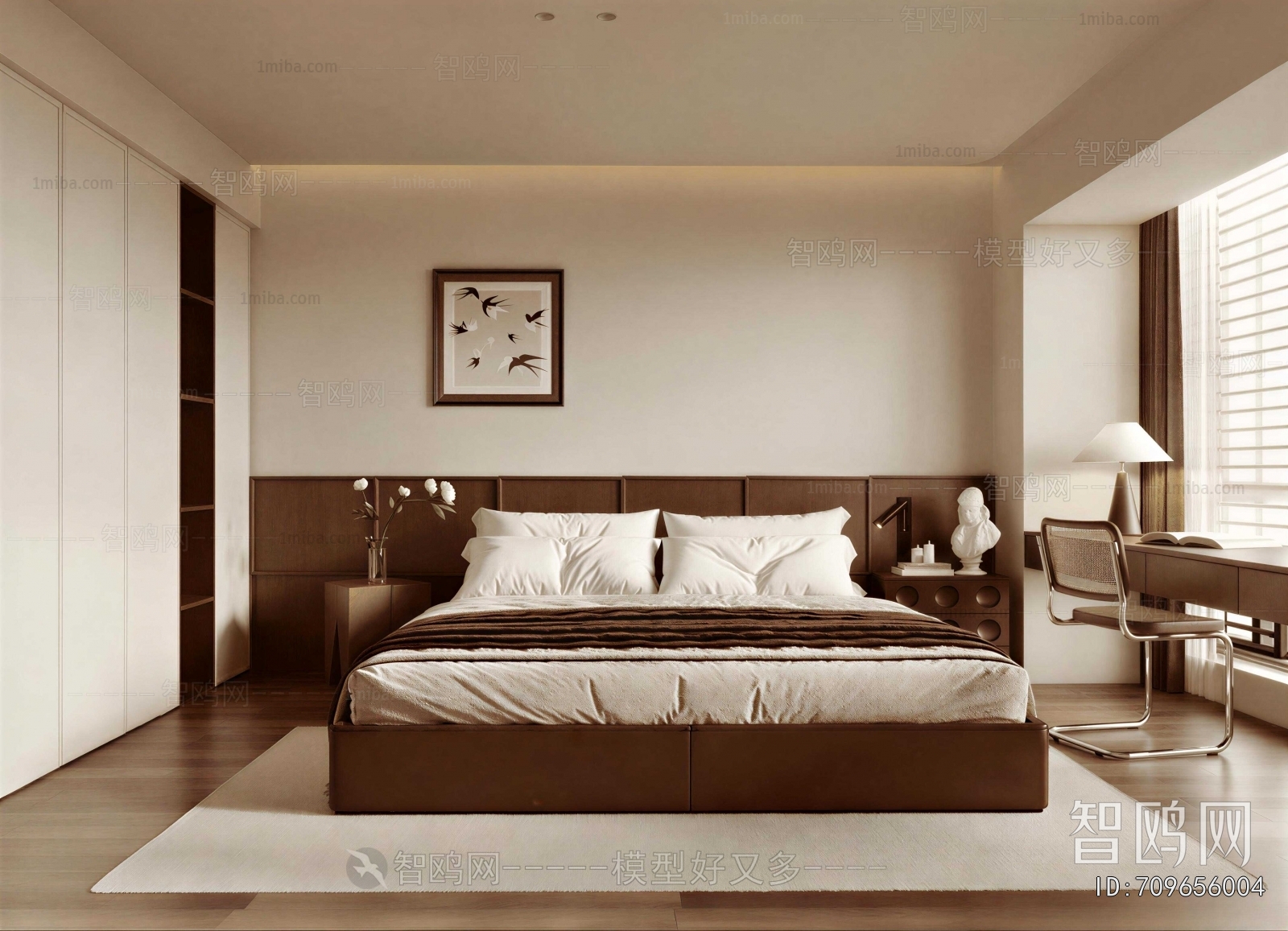 Wabi-sabi Style Bedroom