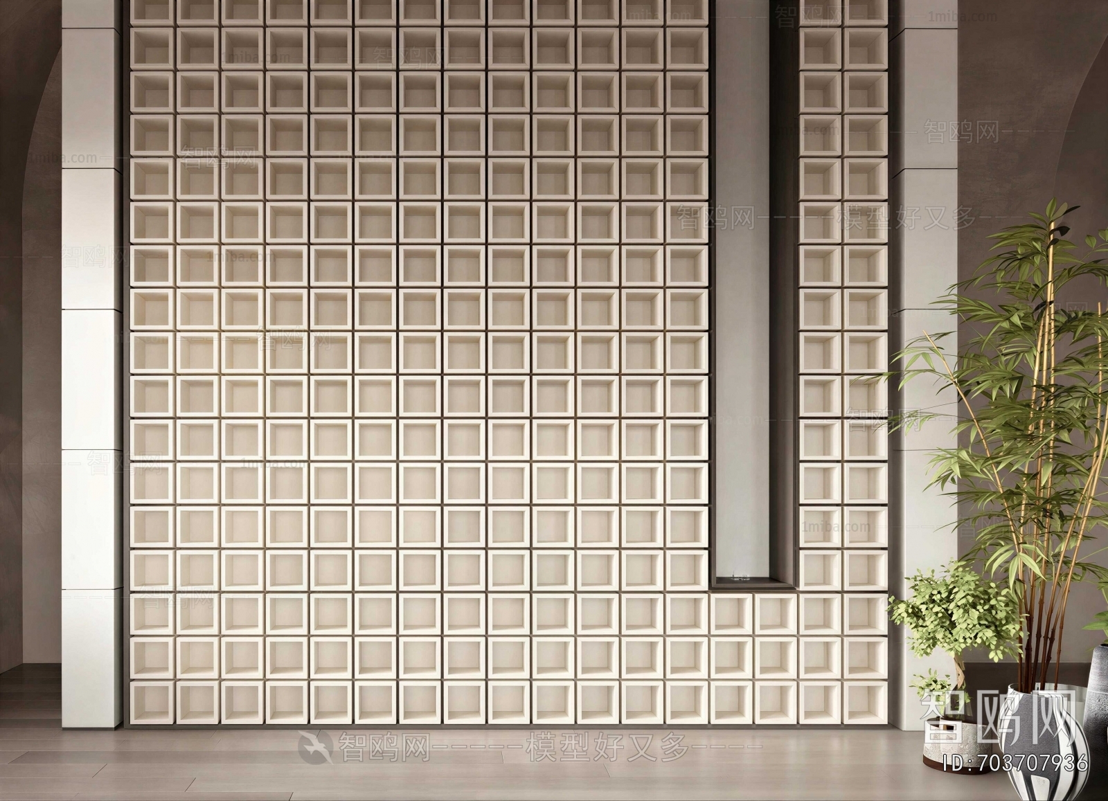 Modern Cement Brick Screen Partition
