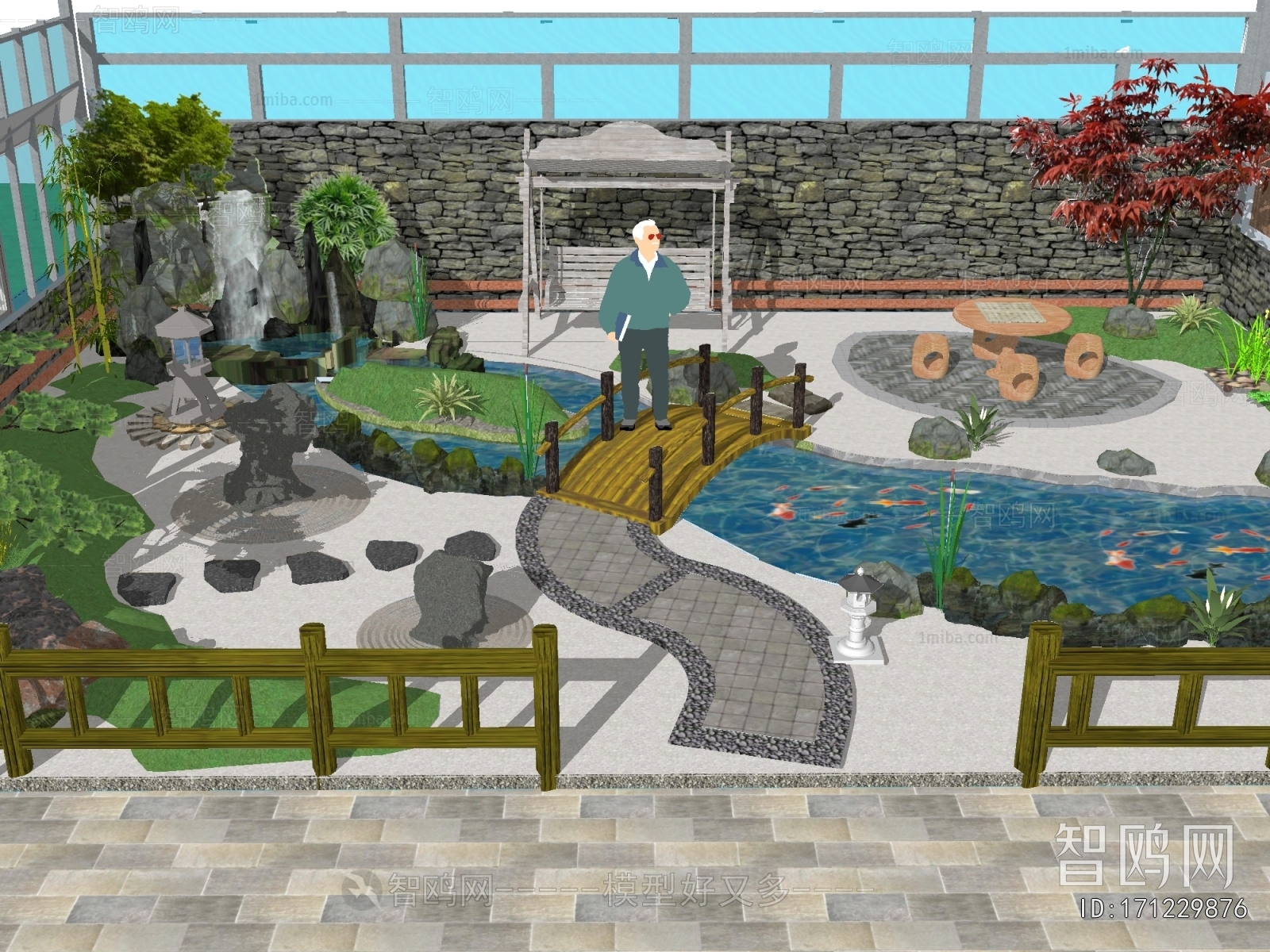 Japanese Style Courtyard/landscape