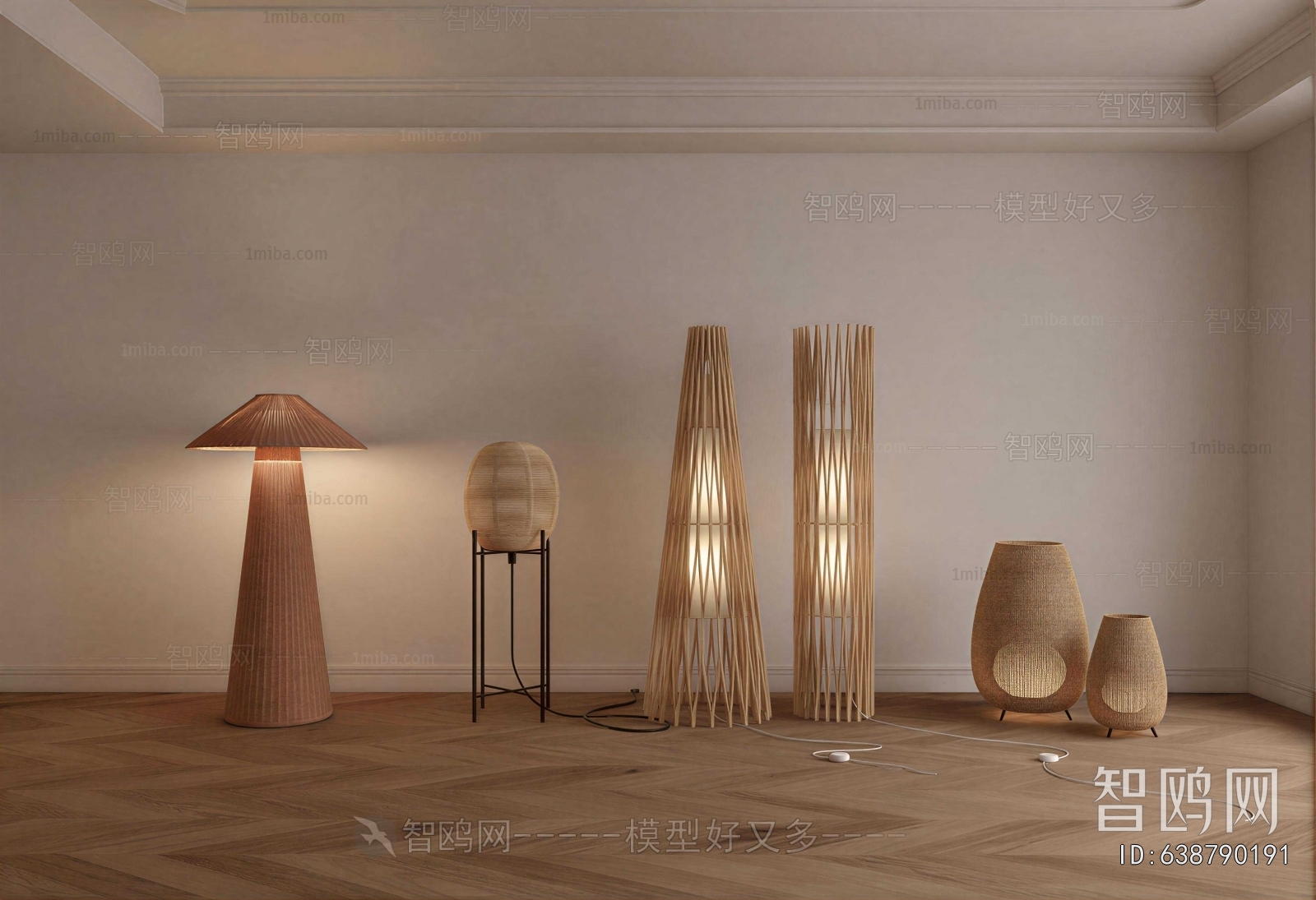 Wabi-sabi Style Floor Lamp