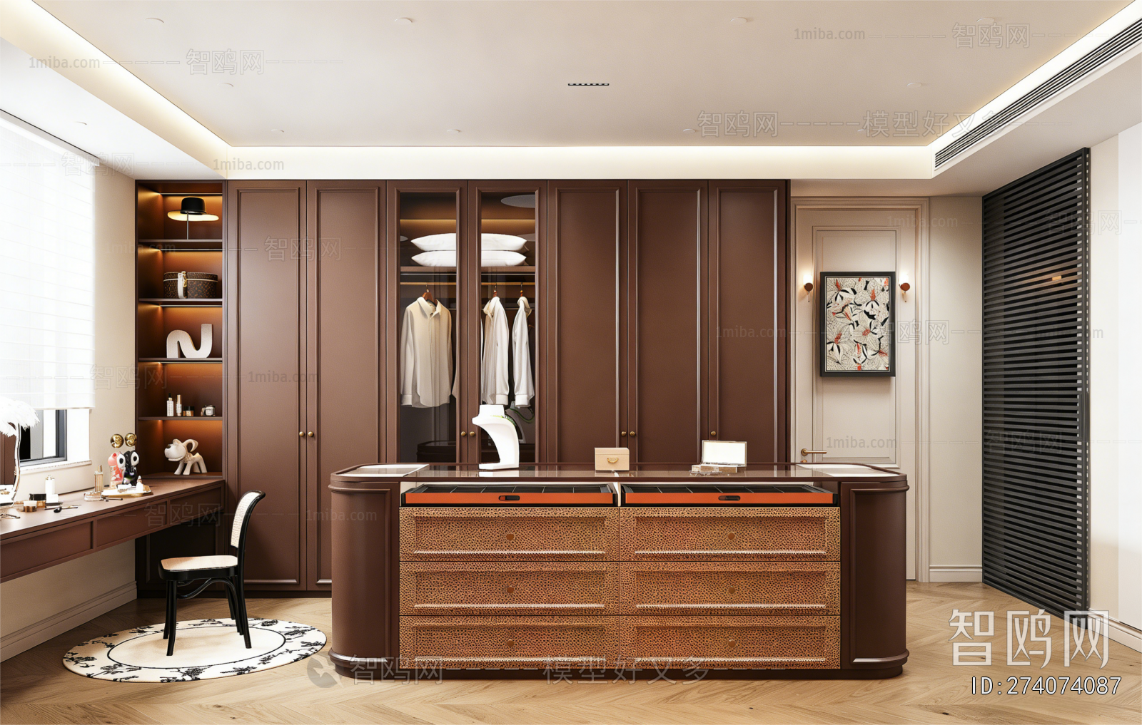 French Style Clothes Storage Area