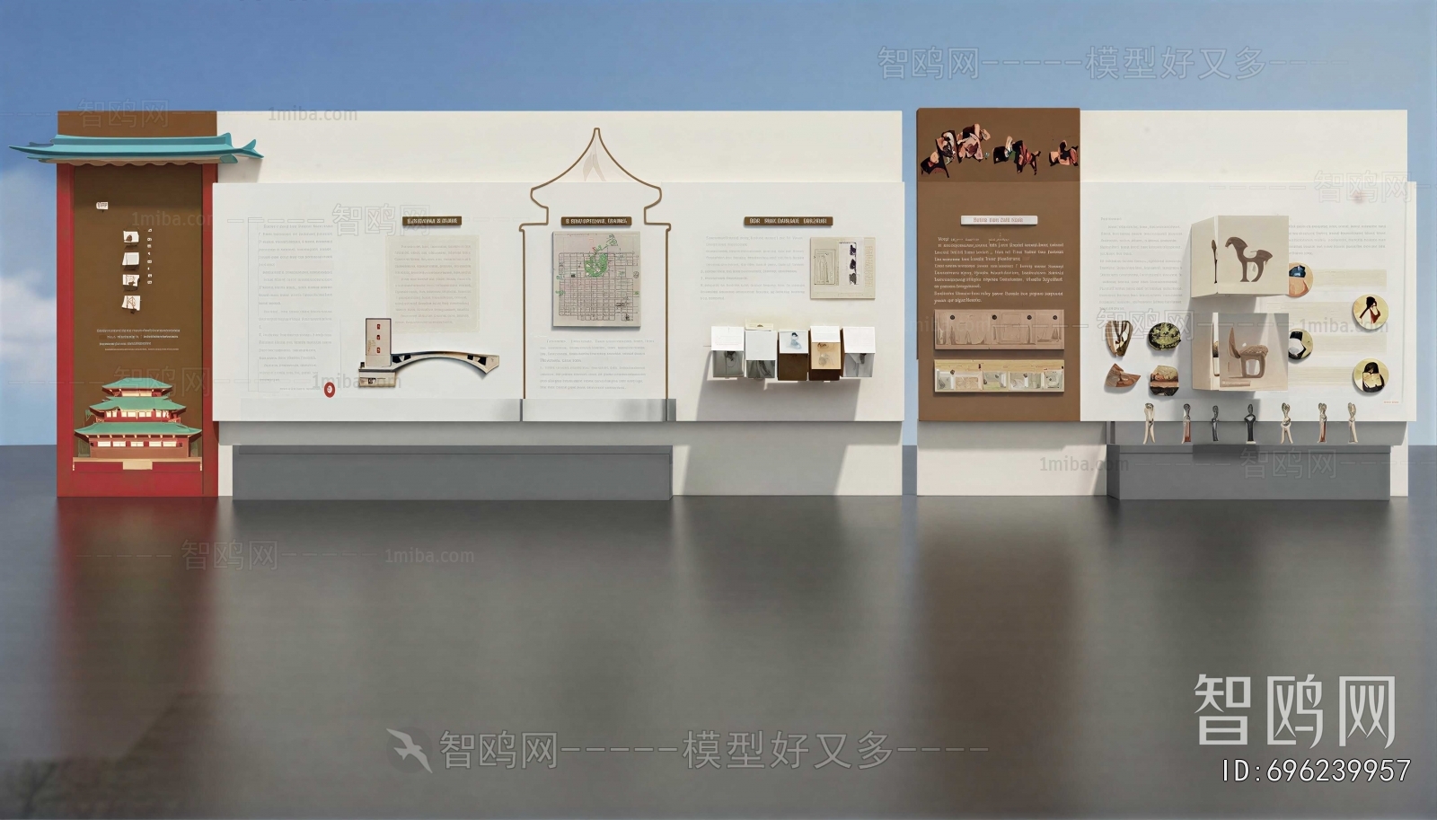 New Chinese Style Exhibition Hall