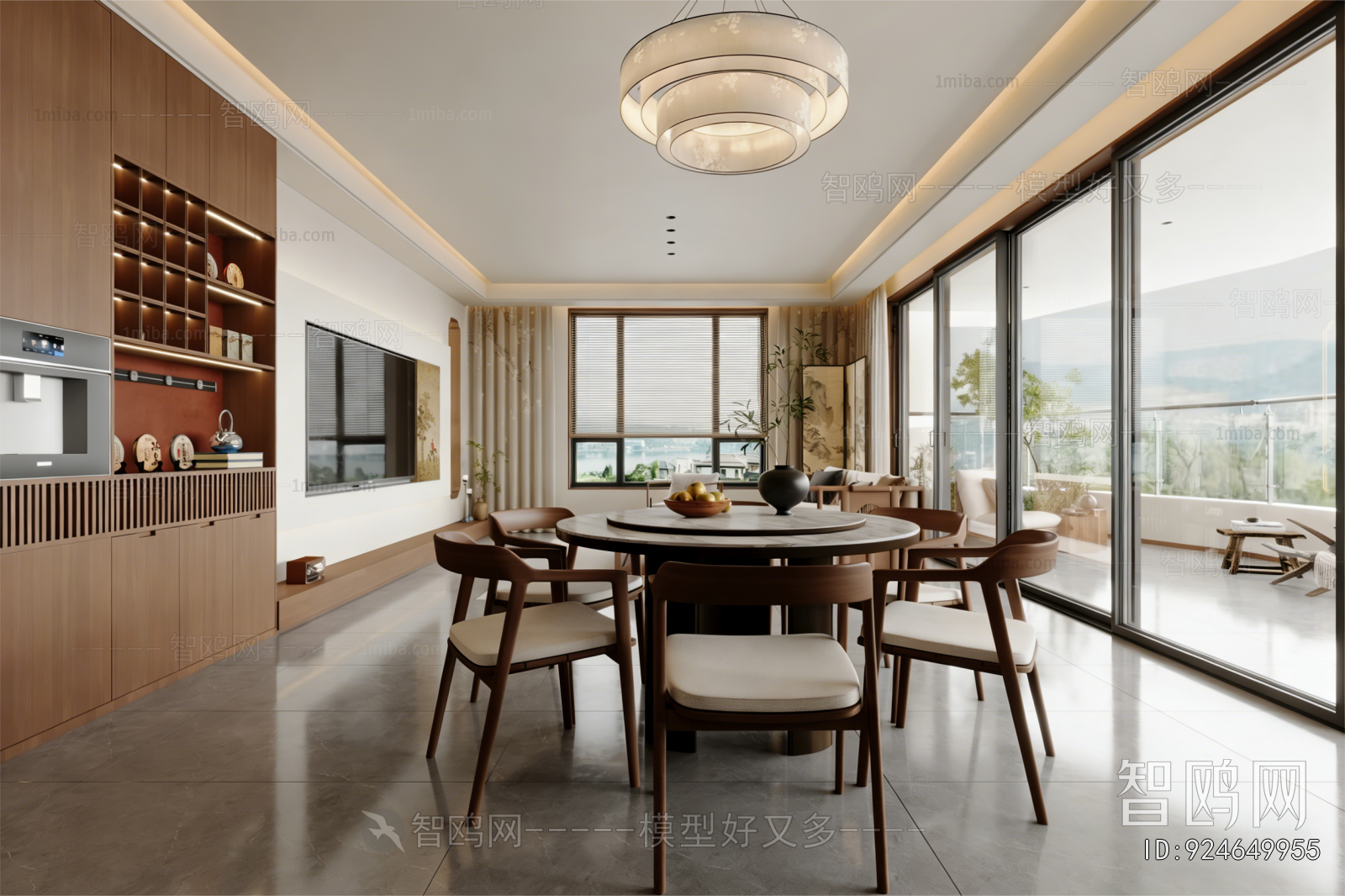 New Chinese Style Dining Room