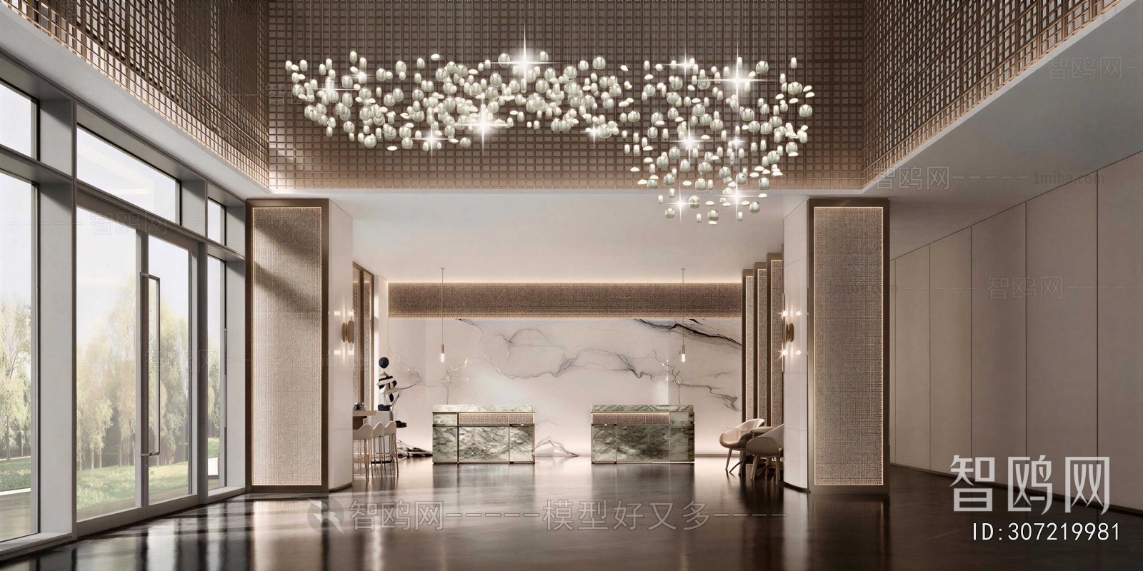 New Chinese Style Lobby Hall