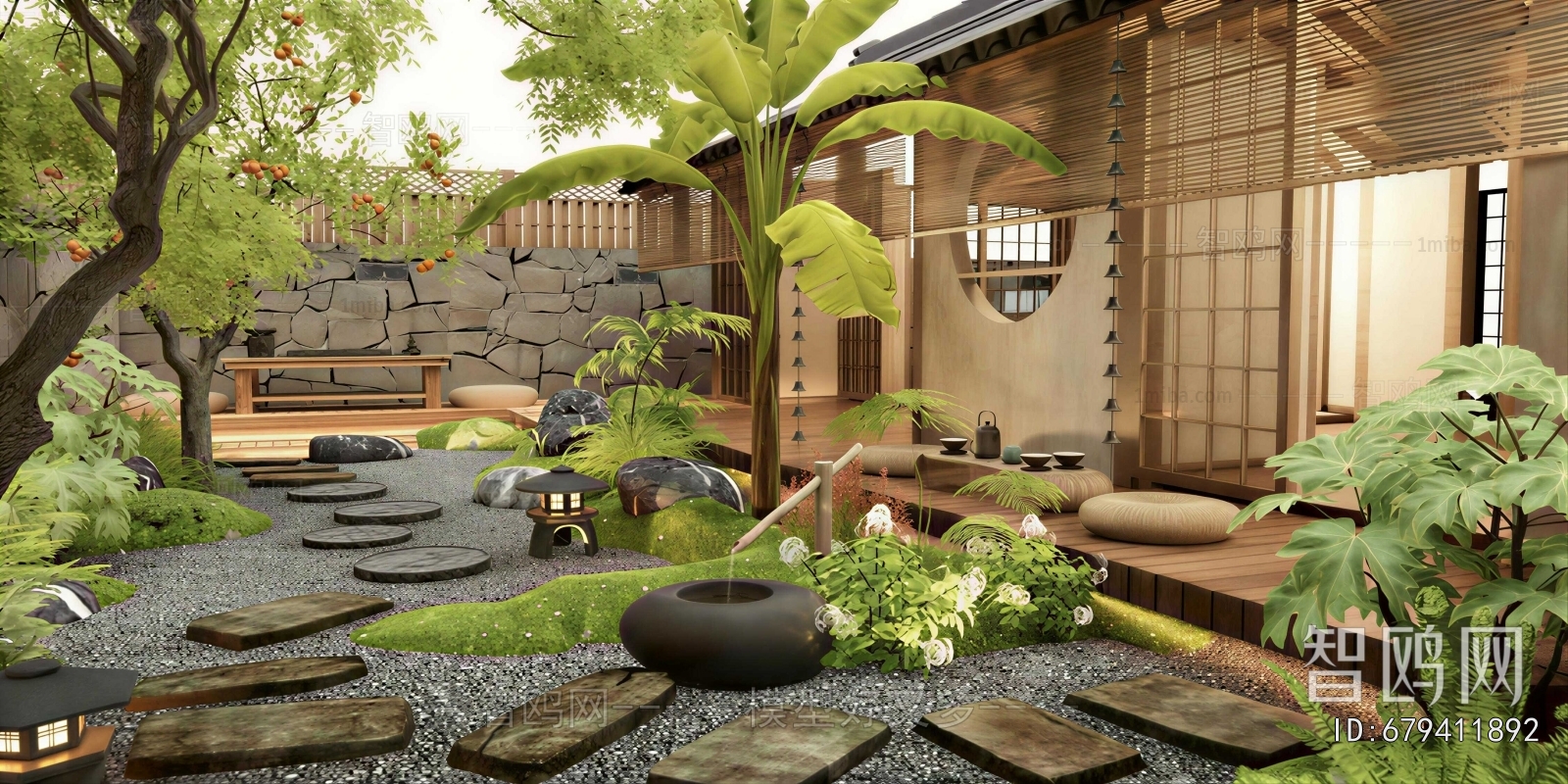 Japanese Style Courtyard/landscape