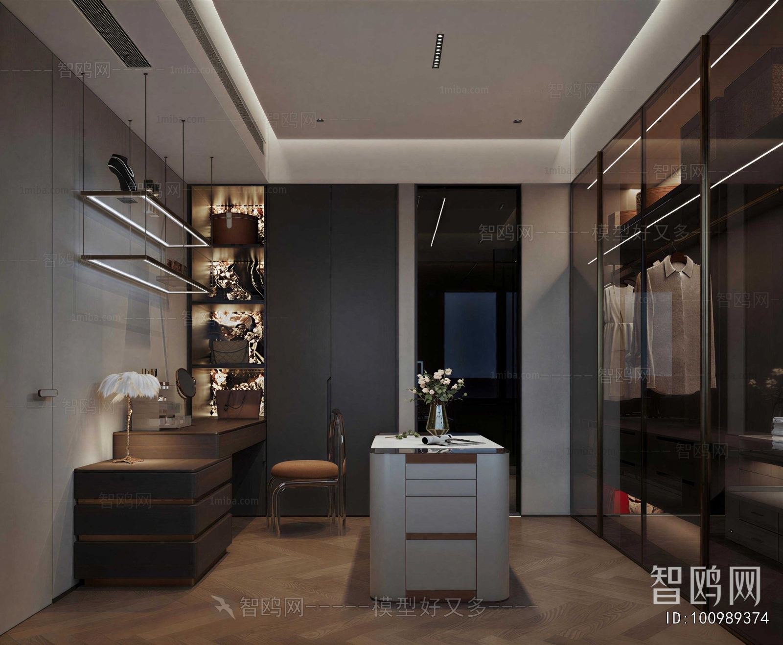 Modern Clothes Storage Area