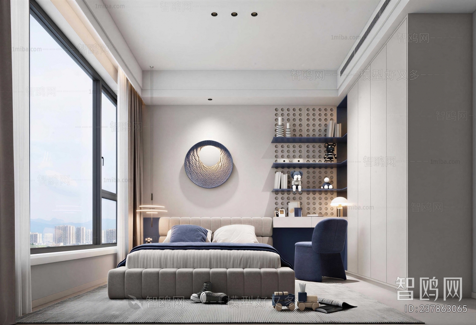 Modern Boy's Room And Son's Room