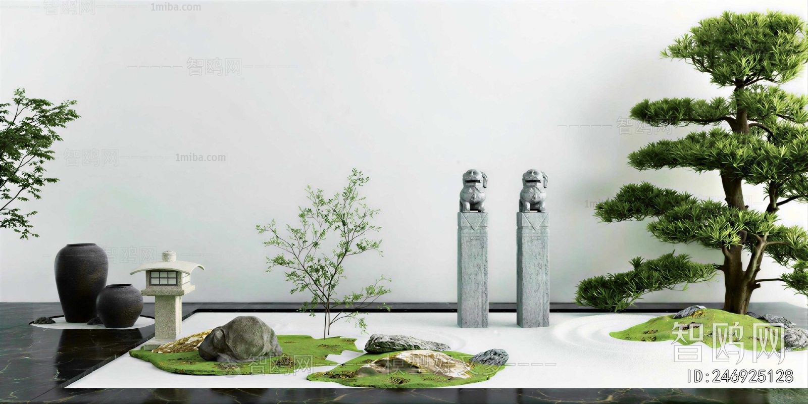 New Chinese Style Rockery Waterscape