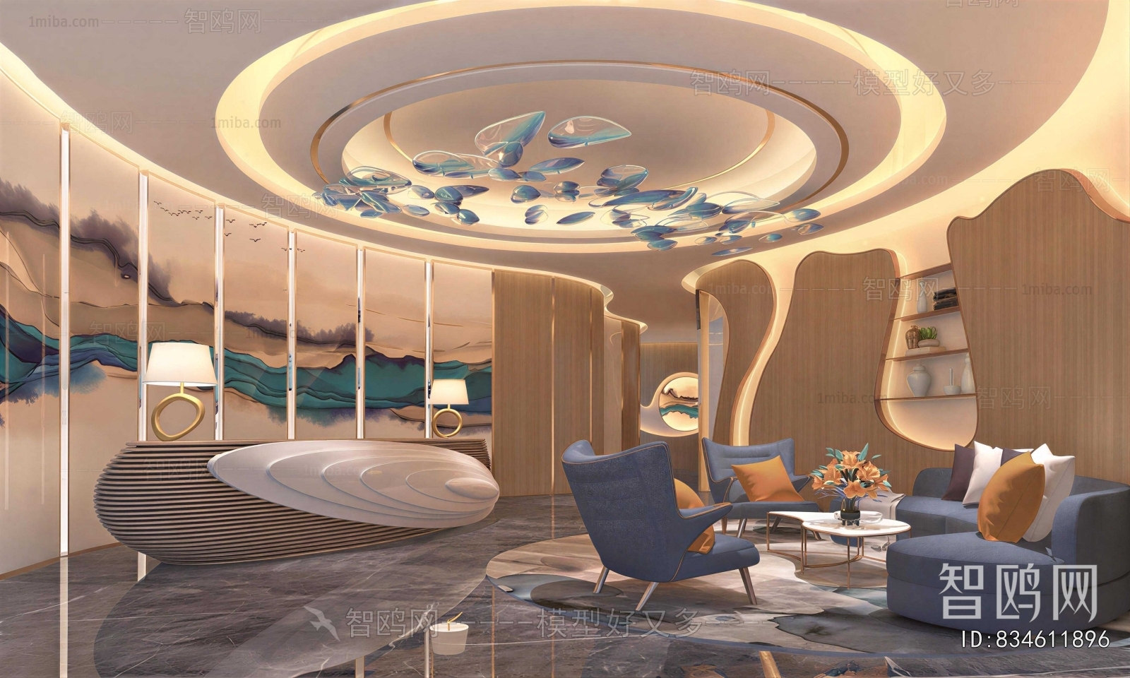 New Chinese Style Lobby Hall