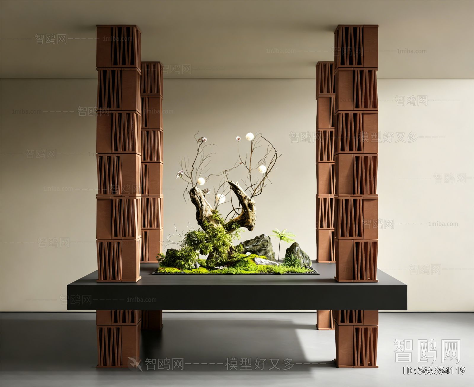 New Chinese Style Plant Landscaping