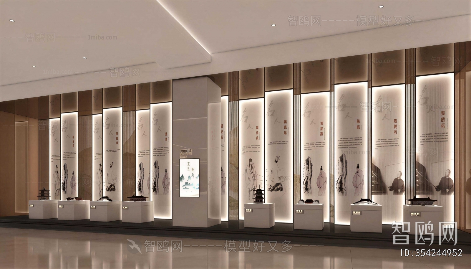 New Chinese Style Exhibition Hall