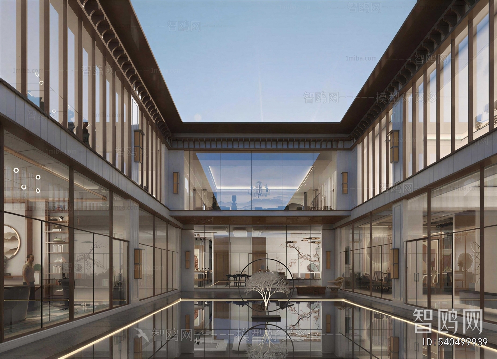New Chinese Style Courtyard/landscape