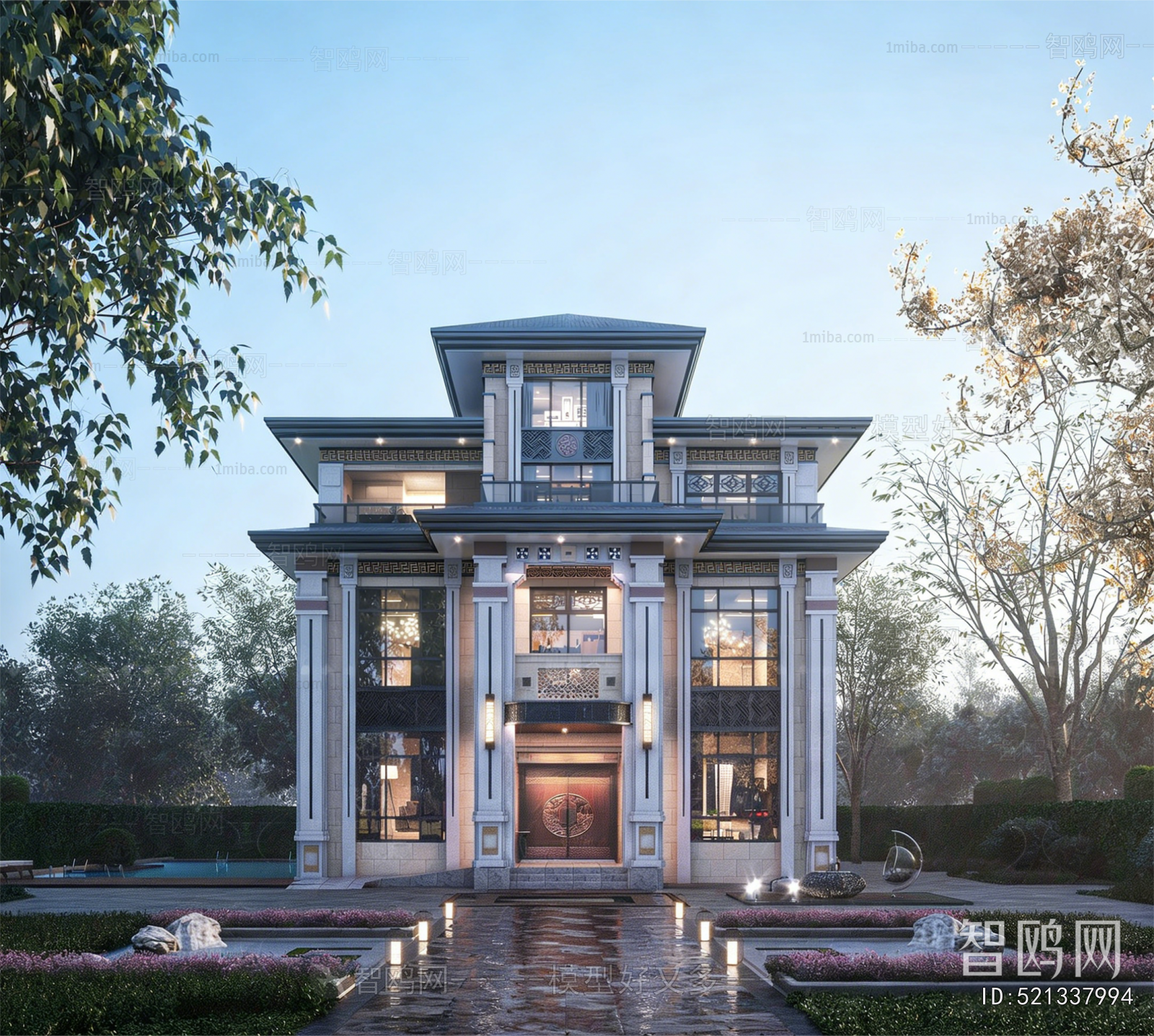 New Chinese Style Detached Villa