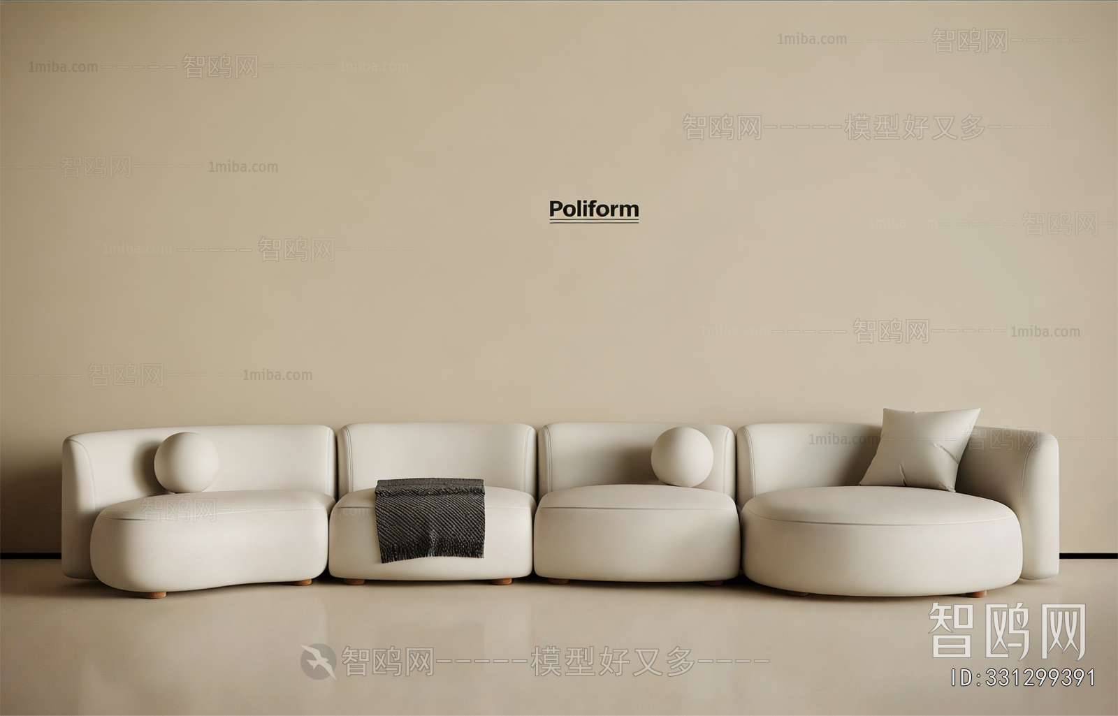 Modern Curved Sofa