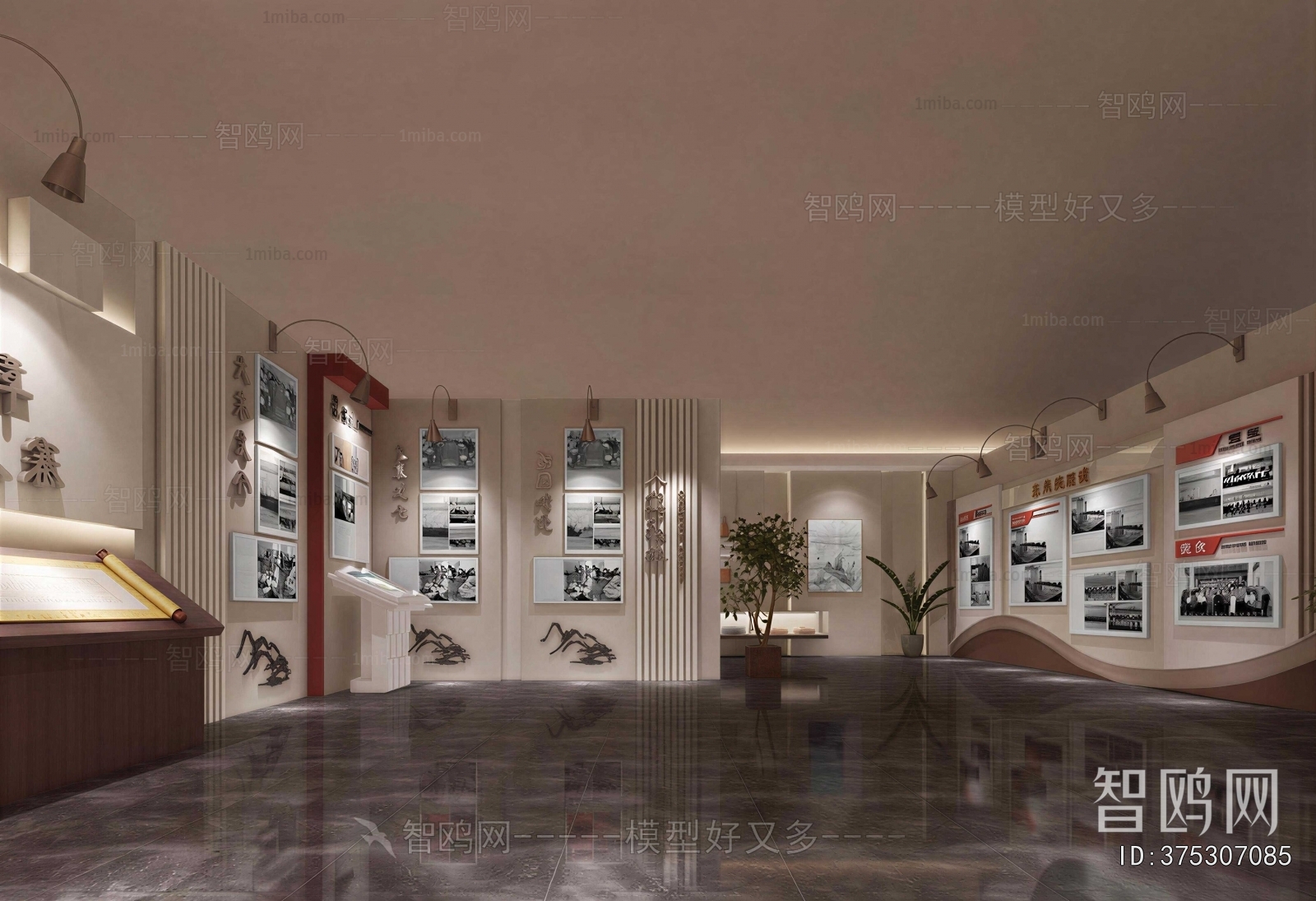 New Chinese Style Exhibition Hall