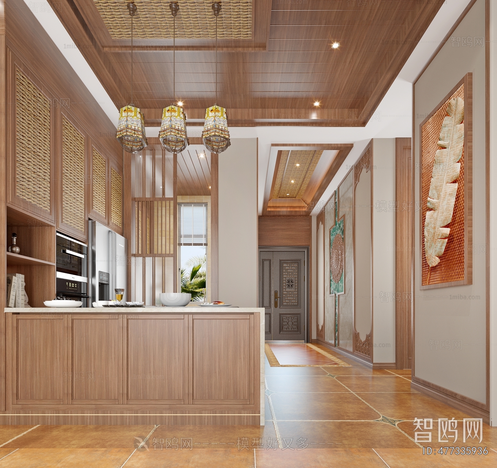 Southeast Asian Style Dining Room