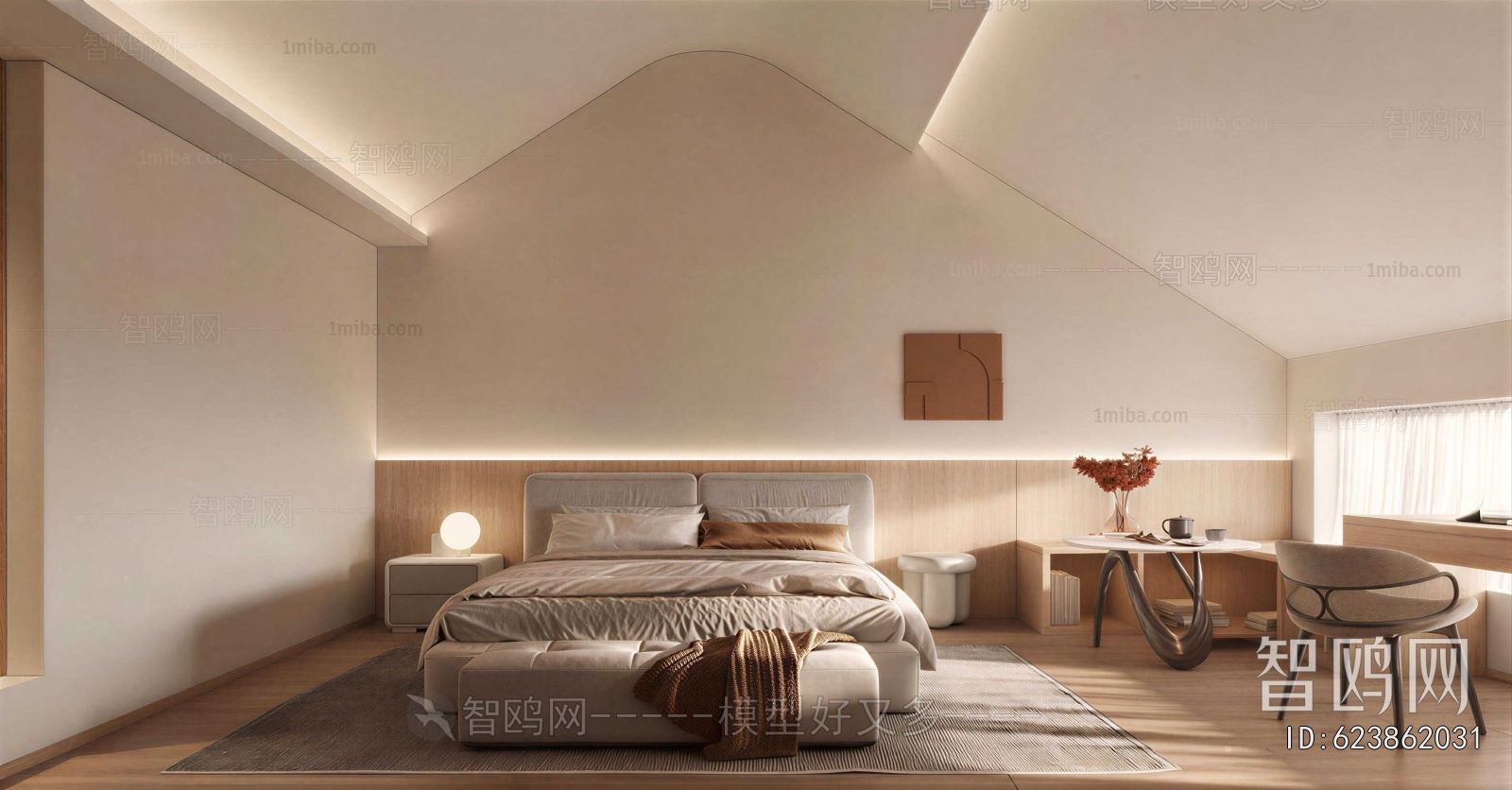 Wabi-sabi Style Bedroom