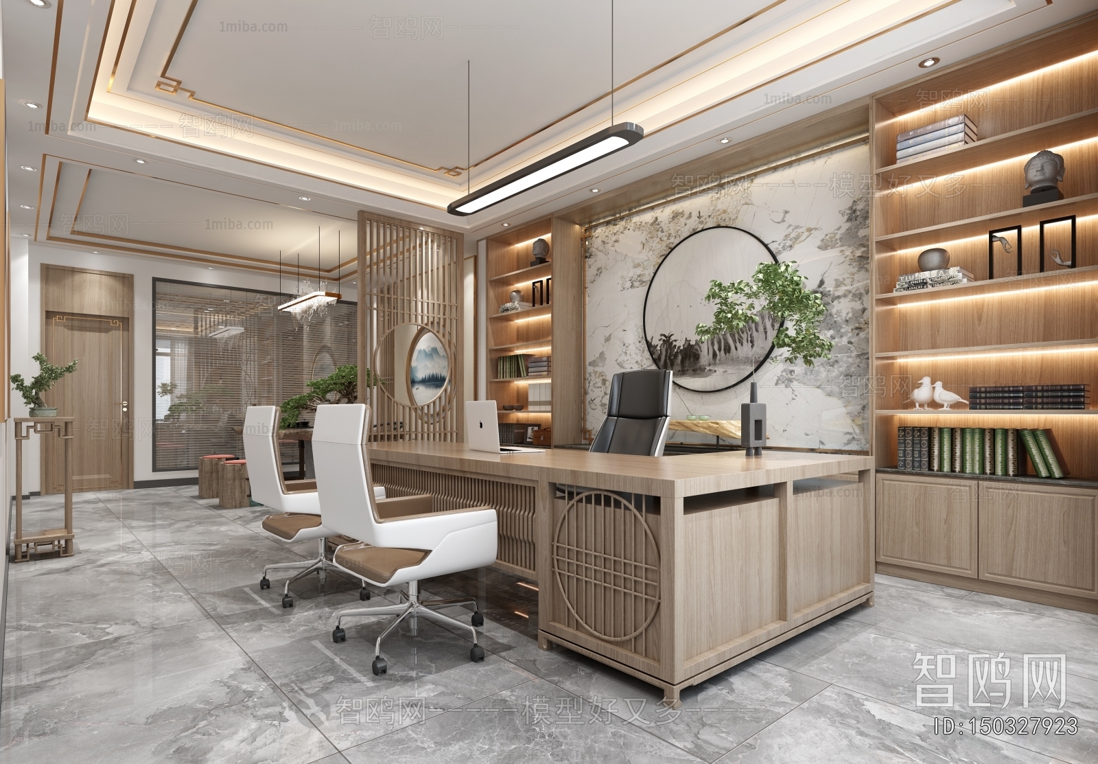 New Chinese Style Manager's Office
