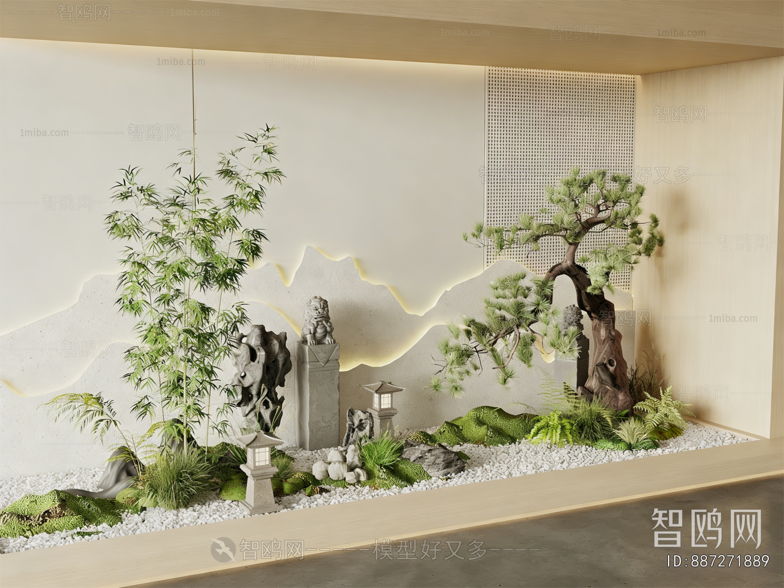 New Chinese Style Plant Landscaping