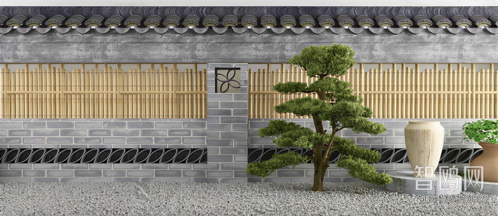 New Chinese Style Courtyard/landscape