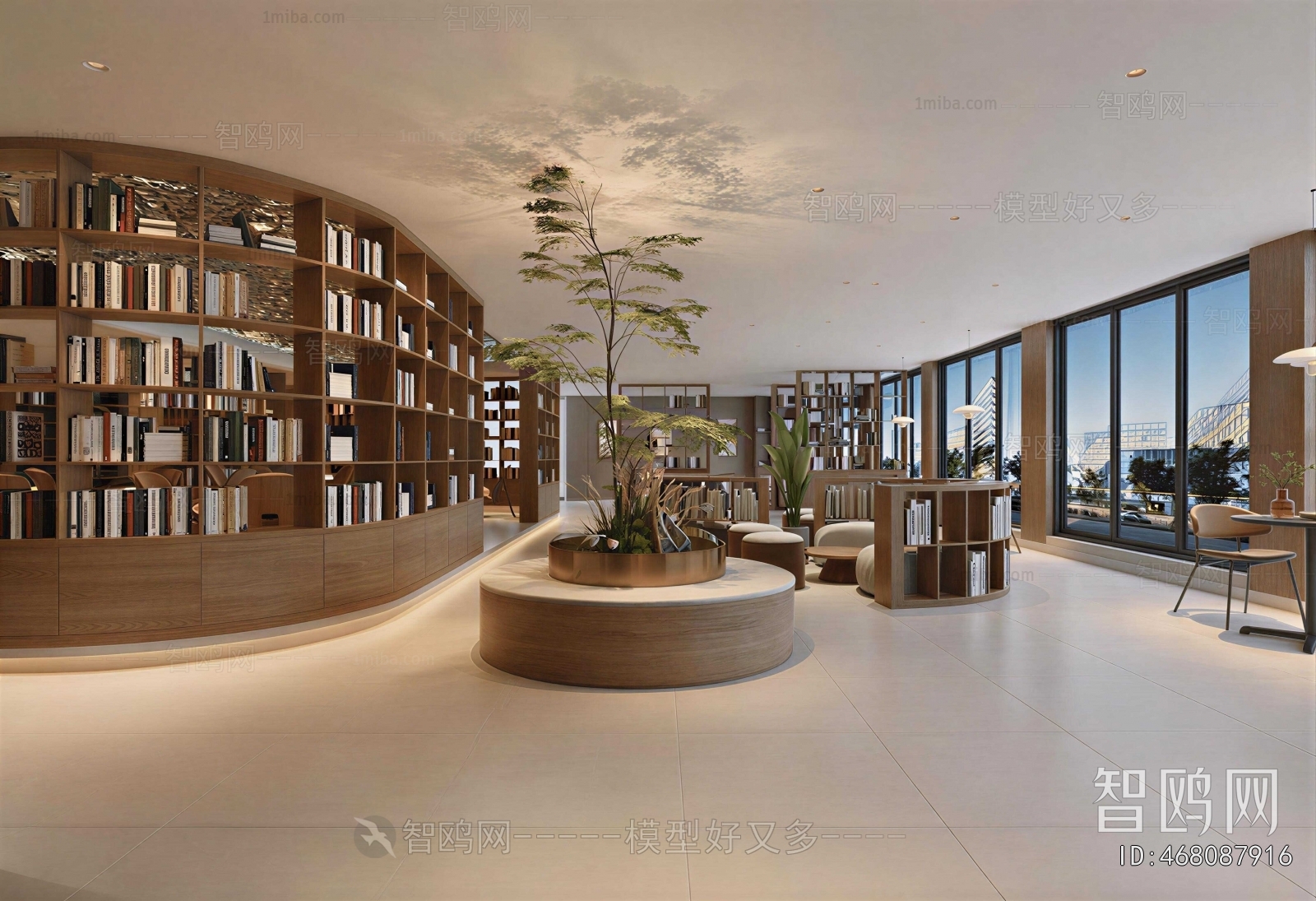Modern Bookstore Book Bar
