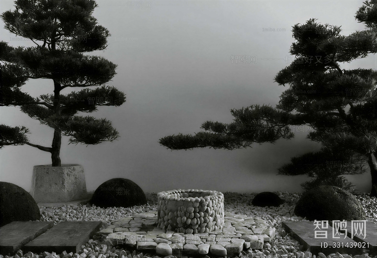 New Chinese Style Rockery Waterscape